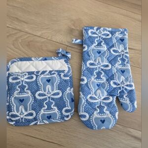 Cute Dental Pot Holders 🦷💙